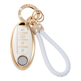 Gematay - Funda para llave Nissan compatible con Nissan Altima Rogue Sentra Pathfinder Frontier Maxima Titan Murano Kicks Juke Versa Armada GTR 370Z Leaf Remote Smart Key Protector