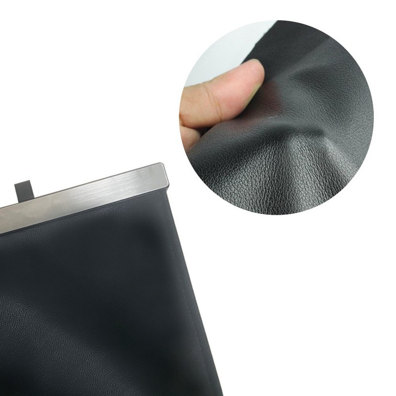 Leather Car Garbage Can Foldable Rear Seat Trashes Can Large