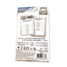 Family Feud Family Feud Jumbo Card Game Platinum Edition