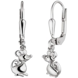 Jobo Children's Earrings Mouse 925 Sterling Silver Children's Earrings, Silver