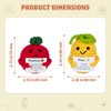 HHXUUAN Cute Emotional Support Gifts 2Pieces, Funny Pineapple Tomato Positive