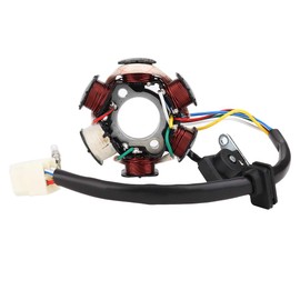 Tbest Quad 125 Alternator, Alternator 50 cm, Generator Magneto Stator Coil, 6 Coils 5 Wire Motorcycle Magneto Stator Coil Replacement Stator Coil Fit for 50 CC 70 CC 90 CC 110 CC