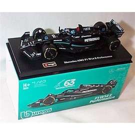 Bburago F1 M'ERCEDES BEN'Z W14 E Performance 2023#63 G'eorge R'ussell Car 1:43 scale Diecast model