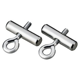 AUTOLIGHT 24 2 x Keder Stopper Blocking Kit for Piping Rail Bolt End Stopper 8-10 mm with Eyelet for Caravan, Motorhome, Boat