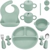 Bufims Silicone Baby Feeding Set, Baby Led Weaning Supplies, Eating