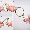 SKIR'CO (4 pcs) Zinc Plated Steel Linch Pins 7 mm,