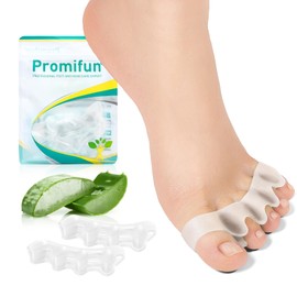 Toe Separators for Correct Bunions - Promifun 6 Pack Toe Spacers for Women and Men, Correcting bunions and Restoring Toes to Their Original Shape, Toe Spacer for Walking, Running & Yoga Practice