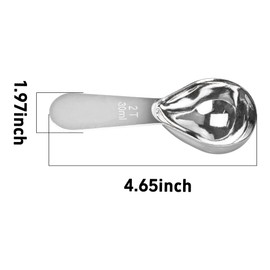 Septe Coffee Scoop set,2PCS Tablespoon Measuring spoon,Coffee Scoop for Ground Coffee(2TBSP(30ML*2))
