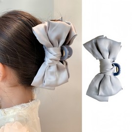 MISS FANCY Ribbon Hair Clip, Large Bow, Princess Hairpin, Hair Arrangement, Hair Ornament, Women's Fashion, Hair Clip, Korean Style, Simple, Elegant, Hair Claw, Hair Accessory, Kids, Adult, Work,