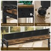 Overbed Table with Wheels, Height Adjustable, Recliner Table with Charging