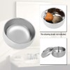 Healifty Shaving Bowl with Lid for Shop Bathroom (Stainless Steel