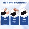 Cast Toe Socks for Women Men 4 Pack Cast Toe