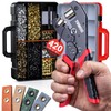 Grommet Tool Kit with 1/4" Punch Self-Locking Eyelet Tool with
