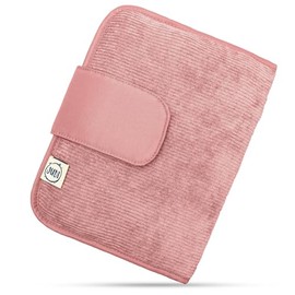Jubi Nappy Bag with Changing Mat for on the Go with Extra Space - Small Changing Bag - Cord Pink ( Fastener)