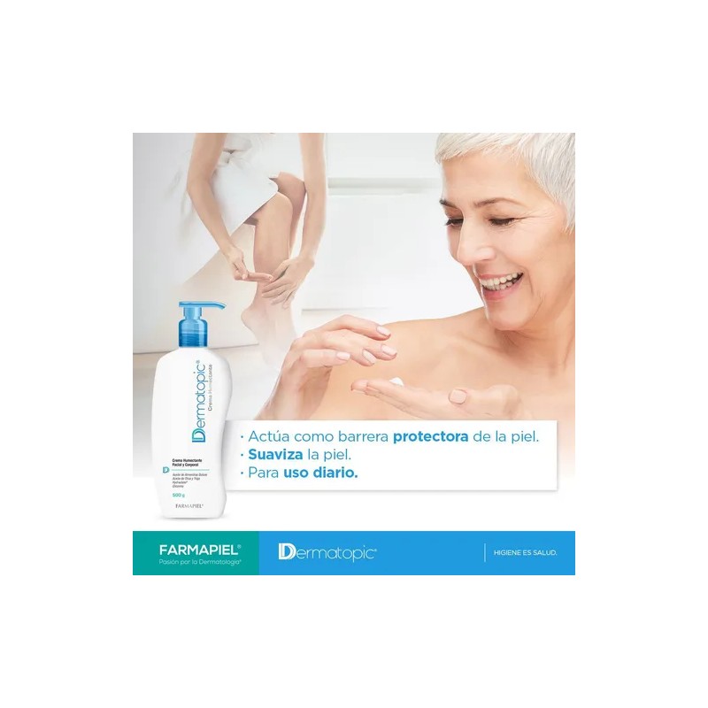 Crema Humectante De Uso Facial Y Corporal Dermatopic 500 G