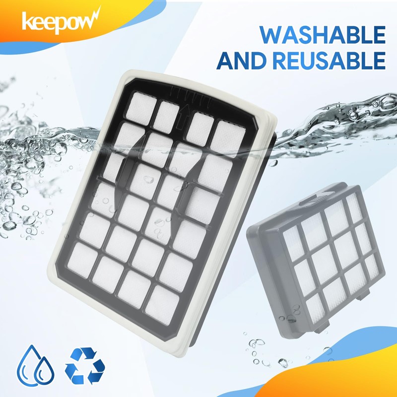 KEEPOW Replacement Filters Compatible with Eureka NEN180 NEN186BL Bagless Canister