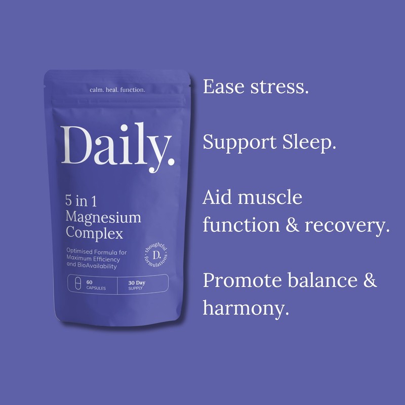 Magnesium Glycinate 5-in-1 Complex - 1546mg Supplement with Real Bisglycinate,