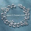 JAKAWIN Bride Rhinestone Wedding Hair Piece Silver Crystal Bridal Updo