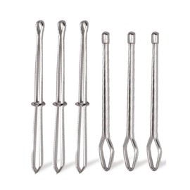 6Pcs DIY Rope Threader Clip,Bodkin Drawstring Threaders Sewing Tool Quick Insert and Pull Draw String Threader Tool for Elastic Metal Tweezer Bodkin Sewing Tool for Sweatpants,Hoodies