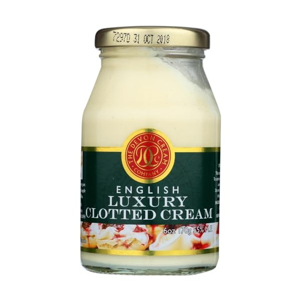 Devon Cream Company Clotted Cream English 6 Ounce (Pack of