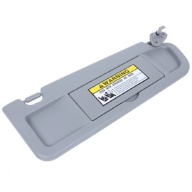 SCITOO Right Passenger Side Clear Gray Car Sun Visor Assembly Replacement fit for 2006-2011 for Honda Civic without Sunroof