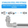 ERGAOBOY 1 Pcs 304 Stainless Steel 90 Degree Elbow 2