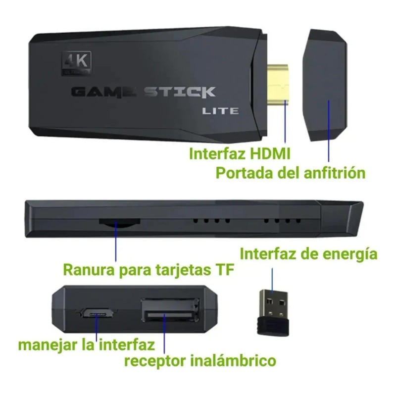 Consola De Video Juegos Retro Contro Inalámbrico 4k