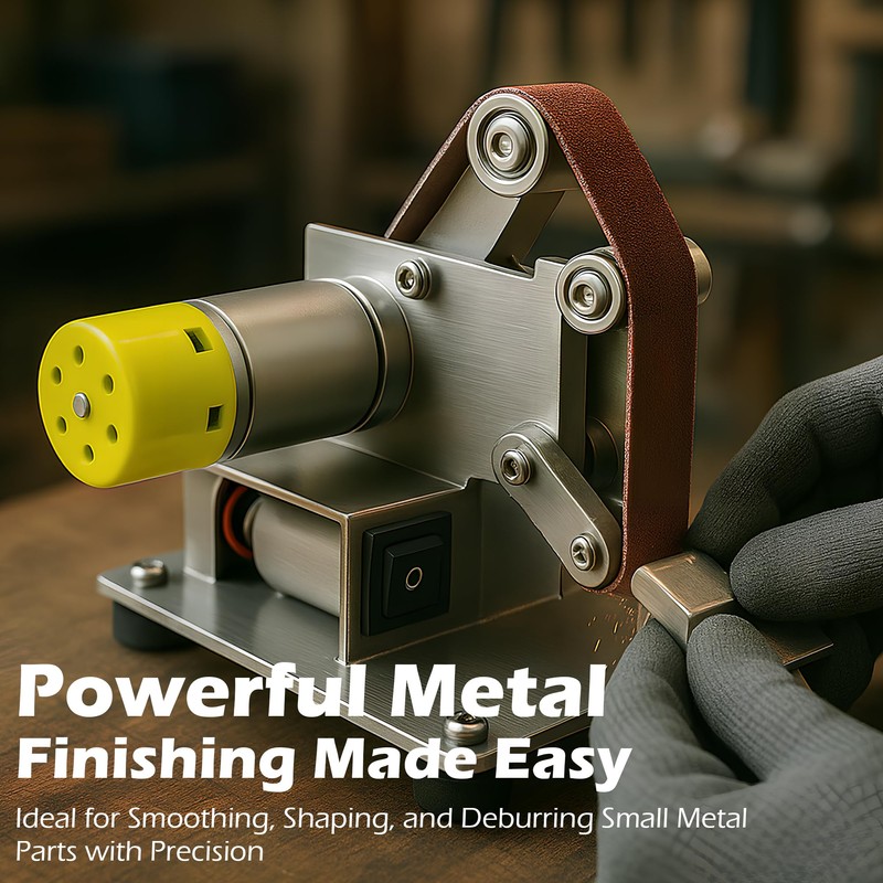 Mefape Electric Belt Sander for Woodworking, Mini Belt Sander for