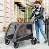 Saudism Dog Stroller For Large Dogs, Extra Large Pet Stroller