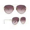 DIFF Lenox Gold + Brown Gradient Mirror, Designer Oversized Aviator