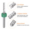 HARFINGTON 10pcs End Mill Bits 2.4mm Solid Carbide CNC Router