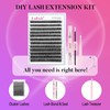 Fadlash Individual Eyelashes Cluster Lashes Kit 0.07 D Curl 12-18mm