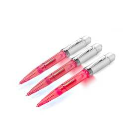 Glovion Pen with light Pen Light up Pen Light for Night Writer - Red - 3 Pack