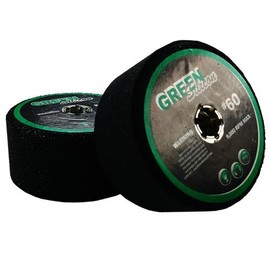 4" Green Silicon Carbide Grinding Stone - For Shaping Terrazo, Marble, Travertine, Granite - Arbor 5/8" - 11 (Grit 60)