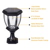 Kendal Large Outdoor Solar Powered LED Light Lamp (Black-8405)