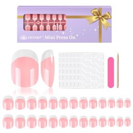EBANKU 156 uñas postizas francesas para niñas, cobertura completa.