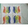 IHR Two Decorative Luncheon Napkins for Decoupage "Hand Stamped Fish"