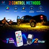 MICTUNING U8 RGB Underglow LED Light Bar, Dual Remote Control,