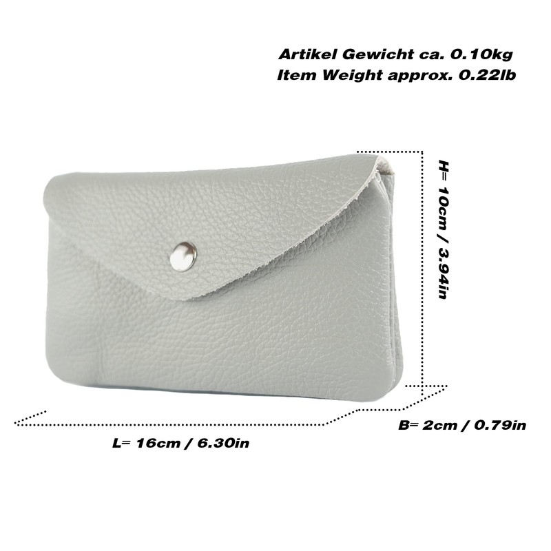 modamoda de P11 Women's Leather Purse Medium Handmade in Italy,