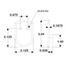 2’’ RUB RAIL END CAP, Black Nylon