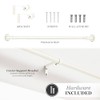 Kenney Rachel 5/8" Standard Decorative Window Curtain Rod, 28-48", Antique