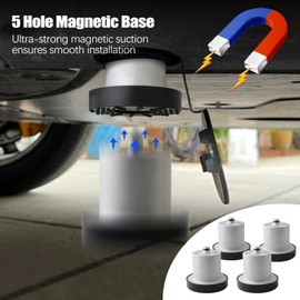 Jack Puck for Rivan R1s R1t - Tesmirror Lifting Jack Pads Compatible with Rivian R1t R1s Accessories Floor Jack Lifting Magnetic Jack Puck - with Zippered Case 4 Gen 4 Packs - Silver