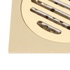 Square Floor Drain Bathroom Shower Waste Grate Brass Constructed Strainer