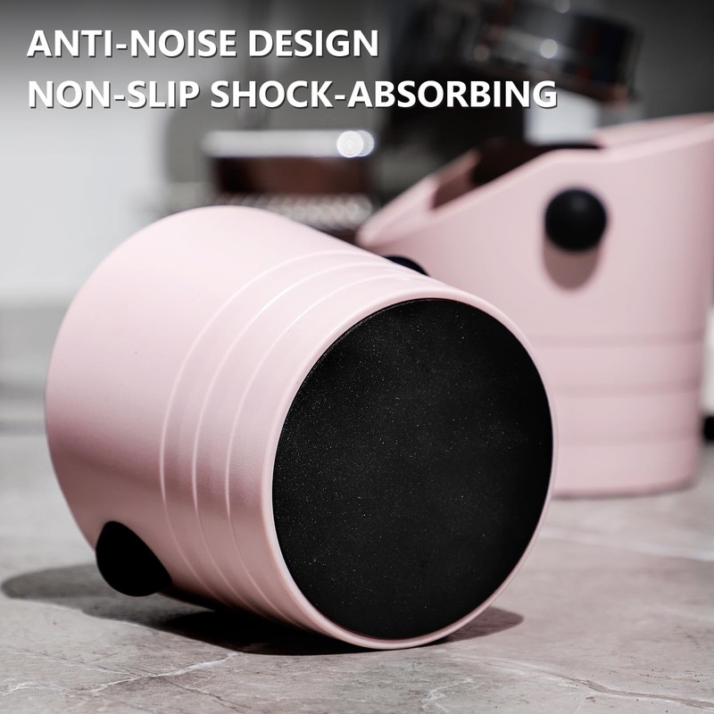 Large Espresso Knock Box, 1.2L Coffee Ground Knock Box,Shock-Absorbent Barista
