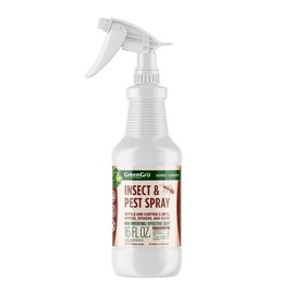 GreenGro Insect & Pest Repellent Spray - Organic Cinnamon & Cedarwood Oil Pest Repellent/Effectively Repels Ants, Spiders, Fleas, Flies, Aphids/Non-irritating/Use for Home, Garden, RVs (16oz) | GreenGro