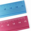 Slip-On B-DAR-2802 Aluminum Ruler, 6.9 inches (15 cm), Black, Line