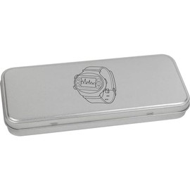 Azeeda 'Smart Watch Monitor' Metal Hinged Stationery Tin/Storage Box (TT00231496)