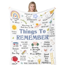 Puzopal Inspirational Gifts for Women, Mental Health Gifts, Motivational Encouragement Cheer up Gifts for Women Blanket 50"x60", Sobriety Gifts for Women, Positive Uplifting Gifts for Women