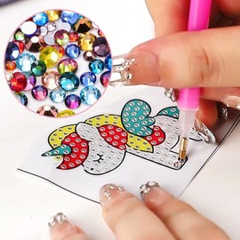 MHwan Pencil Case, 4-Piece Set Extendable Vertical 2-in-1 Pencil Case and Pen Bag for DIY, Unicorn, A First Day at School Girl, pink, Fashion