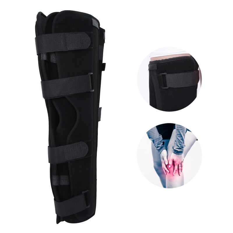 Knee Brace Adjustable Postoperation Fracture Sprain Knee Splint Immobilizer SupportL